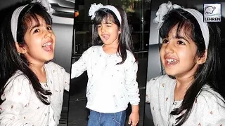Akshay Kumar's Daughter Nitara's Makes FUNNY FACES To Media | LehrenTV
