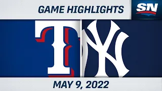 MLB Highlights | Rangers vs. Yankees - May 9, 2022