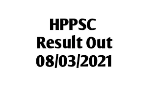 HPPSC ||  WRITTEN TEST RESULT OUT || 08/03/2021