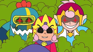 Brawl Stars Animation EMPRESS BONNIE x SPIKE AMONG US x VALKYRIE JANET (Parody)