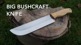 Making a Big Bushcraft Knife from an old wood saw // Knifemaking // My Cellar Workshop