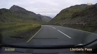 Early morning car ride from South Shropshire to North Wales - Llanberis.