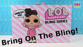 LOL Surprise Bling Series Holiday Ornament Ball Doll Unboxing Toy Review | PSToyReviews