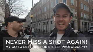 Never miss another shot!  My Street Photography go to settings! Fujifilm X100V