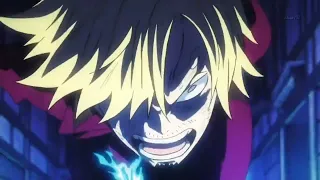 Sanji vs Queen 💥 | Sanji's Blue Flame (Ifrit Jambe) 🖤🔥 | One Piece Episode 1061 Edit