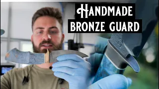 Making A Hidden Tang Knife Handle Part 1- Silicon Bronze Guard