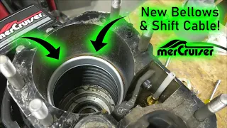 U-Joint Bellows, Exhaust Bellow, Shift Cable Bellows -- Mercruiser Gimbal Ring Replacement Ep 6