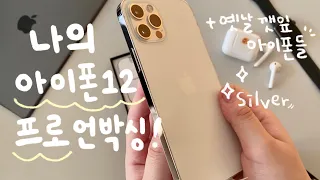 아이폰12 pro 실버 언박싱🤍✨아이폰11 pro, 아이폰8 동영상 촬영 비교!! 