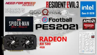 RX 580 4GB + I5 3570 Test in 6 Games | Gaming in 2022