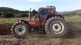 Fiat 180 90 dt deep plowing