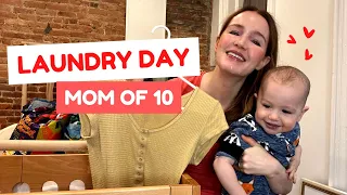 MOM OF 10 - CLEAN WITH ME ❤️ LAUNDRY DAY! ❤️