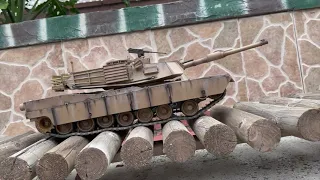 Henglong 1/16 RC US M1A2 ABRAMS - OBSTACLE TEST RUN