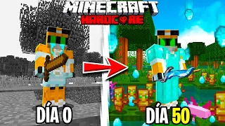 SOBREVIVÍ 50 DÍAS en MINECRAFT HARDCORE PERO... 😭