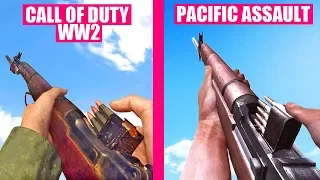 Call of Duty WW2 vs Medal of Honor Pacific Assault Weapons Comparison