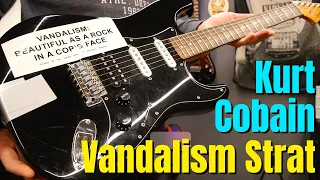 Building a KURT COBAIN Vandalism Strat Nirvana Guitar