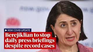 NSW Covid-19 update: Gladys Berejiklian to stop daily press briefing despite record high 1,542 cases