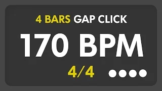 170 BPM - Gap Click - 4 Bars (4/4)