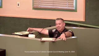 A City of Calexico Special Council Meeting June 15, 2023