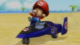 Mario Kart Wii - Mirror Banana Cup Grand Prix (Baby Mario Gameplay)