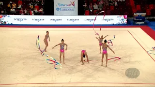 Mongolia (MGL) - 2019 Rhythmic Junior Worlds, Moscow (RUS) - Qualifications 5 Ribbons