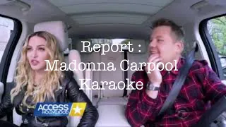 Madonna Carpool Karaoke Preview Report