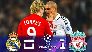Real Madrid 0-1 Liverpool #UCL 1/8 Final 1st leg 2008-2009 HD |Goal & Full Highlights|