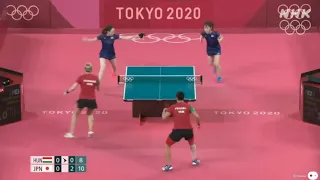Table Tennis Women's Team Round 1 "Japan 3-0 Hungary" Highlights | Tokyo 2020