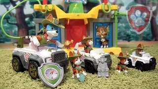 Щенячий Патруль на русском. Приключения Трекера. Paw Patrol - Tracker Pup Jungle Monkey Tample All.