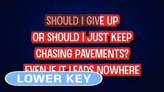 Adele - Chasing Pavements | Karaoke Lower Key
