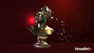 Particle Dissolve Effect on Houdini