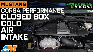 2018-2023 Mustang GT Corsa Performance Closed Box Cold Air Intake Review & Install