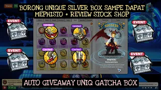 BORONG UNIQUE SILVER BOX + REVIEW STOCK SHOP , AUTO GIVEAWAY UNIQUE BOX  - Lost Saga Origin