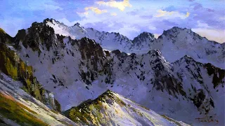 Цветы и горы в живописи художника Таалайбека Мусурманкулова