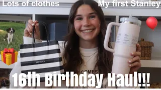 16th birthday haul!!!🤍