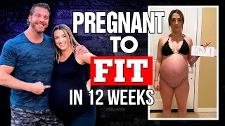 12-Week Postpartum Fitness Journey! See How She Lose 45 Pounds After Baby - From Pregnant To Fit!
