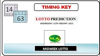 LOTTO TIMING KEY 14 -63 | PREDICTION