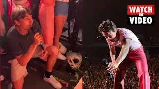 Harry Styles helps fan propose to girlfriend at Lisbon concert proposal