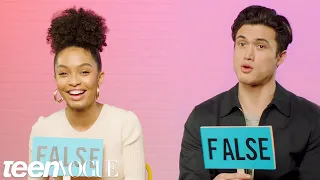 Yara Shahidi and Charles Melton Play 'Fact or Fiction' | Teen Vogue