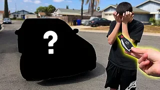 I pranked him... then I BOUGHT him his DREAM CAR!! **emotional surprise**