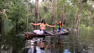 O BOTO VERMELHO APARECEU E FEZ ISSO NA PESCARIA DE MALHADEIRA/REALIDADE CONSTANTE NA AMAZÔNIA.