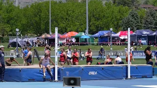 Hunter Larson Utah State Track Meet, 6th Place 6' 2" New PR, New School Record