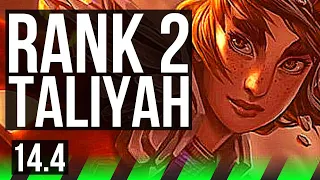 TALIYAH vs XIN ZHAO (JNG) | Rank 2 Taliyah, 16/1/9, Legendary, Rank 28 | TR Challenger | 14.4