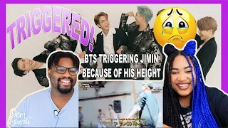 BTS triggering jimin cuz of his height | REACTION