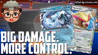 Chien-Pao ex gets MORE CONTROL with Pidgeot ex! - (Pokemon TCG Deck List + Matches)