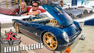 DAVE KINDIG Cruising in the CF1 Corvette Roadsters @ SEMA 2021 & 2022 - Debuts ALL NEW DESIGNS!