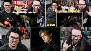 Resident Evil 2 (REmake) & Dying Light 2 E3 2018 TRAILER REACTIONS!!!