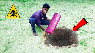 Crackers Bursting in underground🤯|வெறித்தனமான சம்பவம்|2021 diwali|Mr.Village vaathi