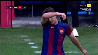 Primer gol del “Torico” Diego Percan con el Barça B en el triunfo ante el Teruel. 15/10/23