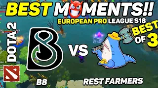 B8 vs REST FARMERS - HIGHLIGHTS - European Pro League S18 | Dota 2