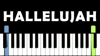 Hallelujah Easy Beginner Piano Tutorial | Leonard Cohen